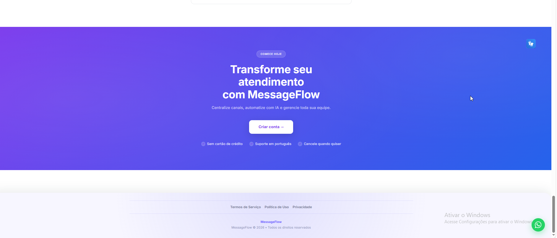 Messageflow - Fluxos de Automacao